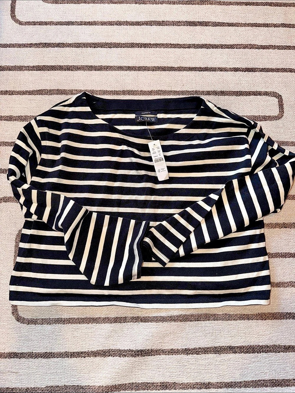 J.Crew Cropped boatneck T-shirt